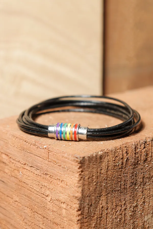 Black_Leather_Multi-Strand_Bracelet_For_Unisex