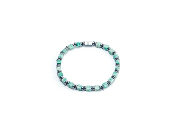 Green_Natural_Stone_Cube-Cut_Aventurine_Bracelet_For_Unisex