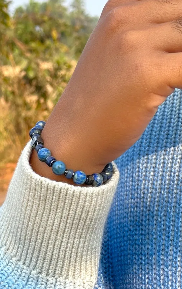 Blue_Lapis_Lazuli_Natural_Stone_Bracelet_For_Unisex