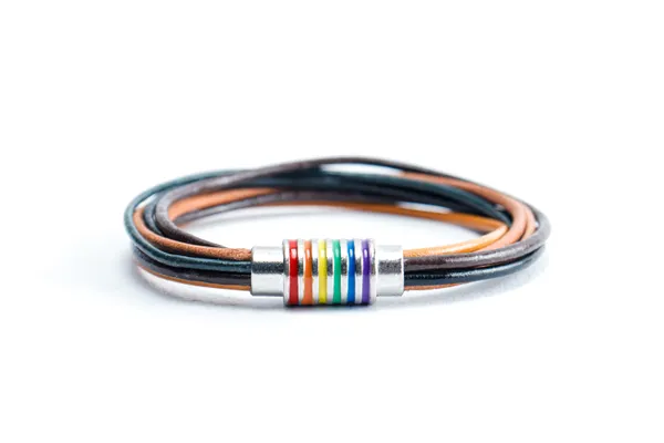 Multicolour_Leather_Magnetic_Clasp_Bracelet_For_Unisex