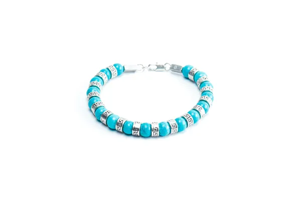 Turquoise_Natural_Stone_Lobster_Clasp_Bracelet_For_Unisex