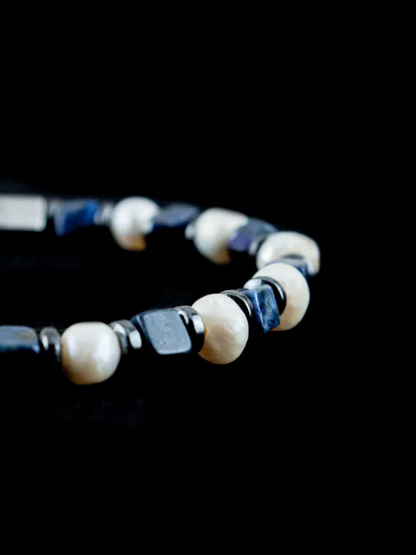 Blue_White_Lapis_Lazuli_Sea_Pearl_Natural_Stone_Bracelet_For_Unisex
