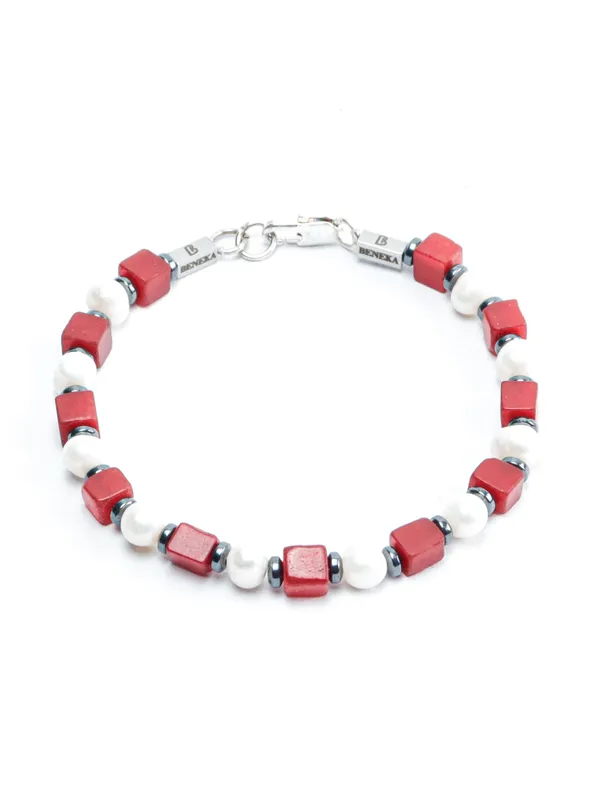 Red_White_Natural_Coral_Pearl_Stone_Bracelet_For_Unisex