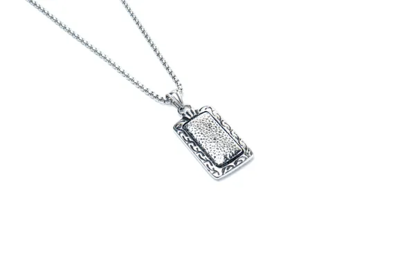 Black_Stainless_Steel_Engraved_Medallion_Box_Chain_Necklace_For_Unisex