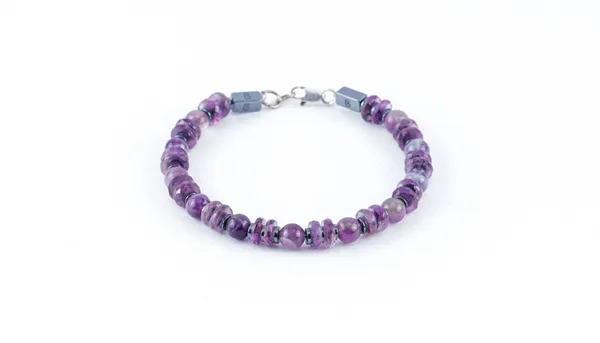 Purple_Multi-Shape_Natural_Amethyst_Clasp_Bracelet_For_Unisex