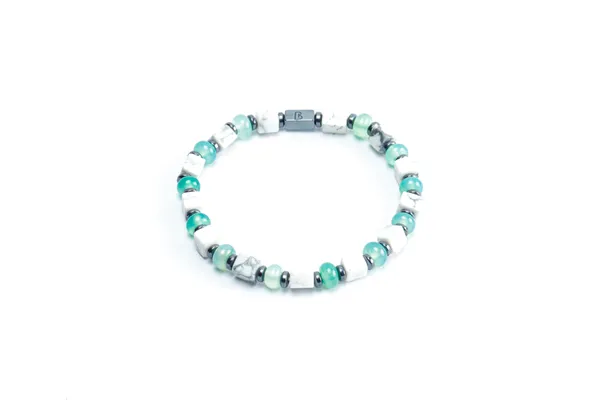 White_And_Green_Howlite_Jade_Natural_Stone_Bracelet_For_Unisex