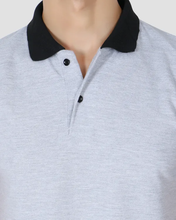 Light_Grey_Textured_Regular_Fit_Polo_T-Shirt_For_Men