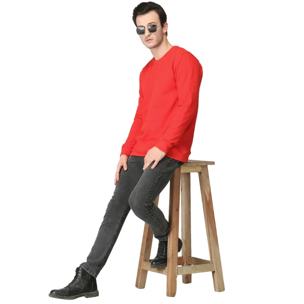 Red_Regular_Fit_Crew_Neck_Sweatshirt_For_Men