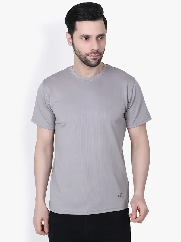 Grey_Ribbed_Regular_Fit_T-Shirt_For_Men