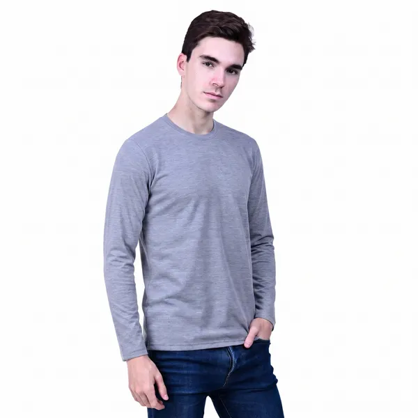 Grey_Regular_Fit_Full_Sleeve_T-Shirt_For_Men