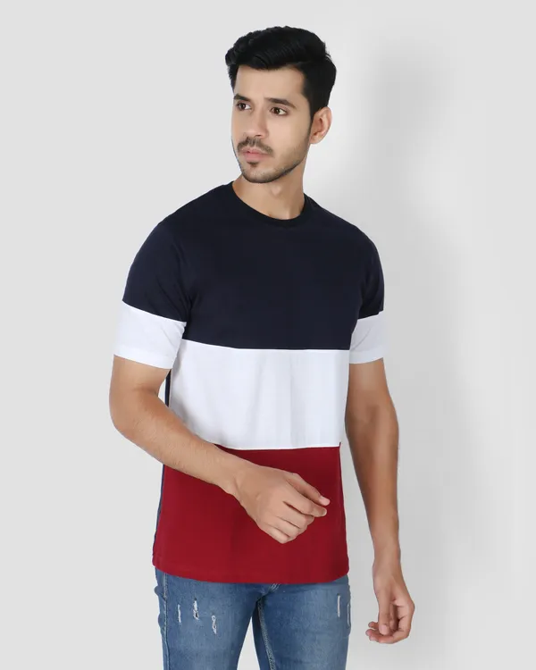 Navy_Colorblock_Regular_Fit_T-Shirt_For_Men