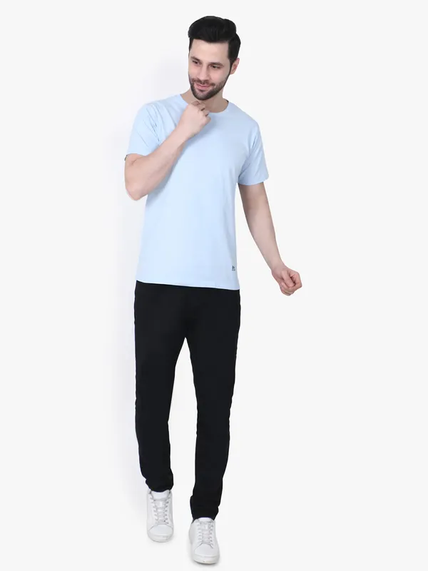 Light_Blue_Regular_Fit_Crew_Neck_T-Shirt_For_Men