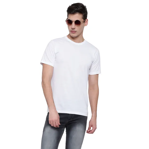 White_Regular_Fit_Crew_Neck_T-Shirt_For_Men