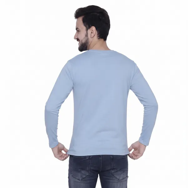 Light_Blue_Regular_Fit_Full_Sleeve_T-Shirt_For_Men