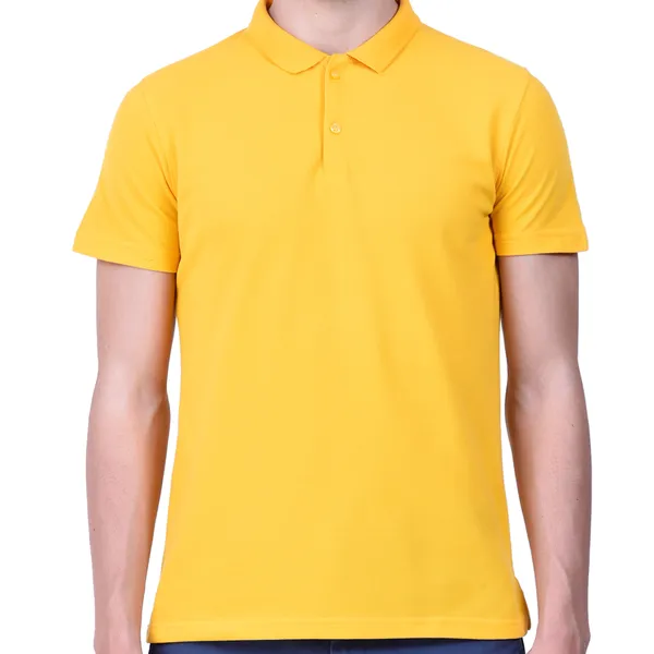 Yellow_Regular_Fit_Polo_T-Shirt_For_Men