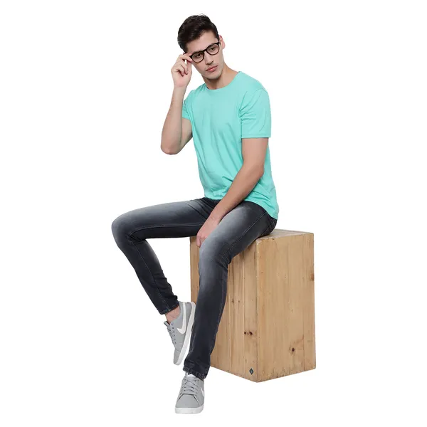 Mint_Solid_Crew_Neck_T-Shirt_For_Men