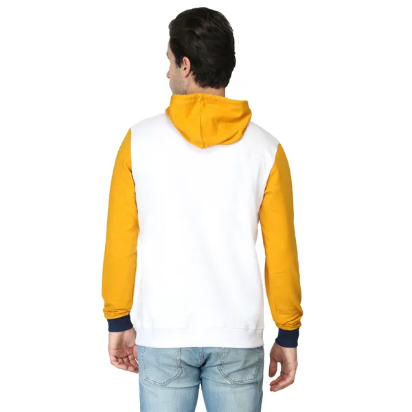 Yellow_And_Navy_Colorblock_Regular_Fit_Hoodie_For_Men