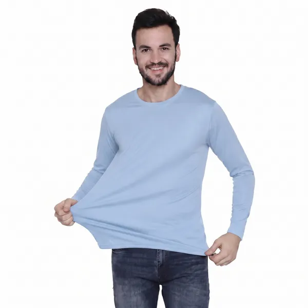 Light_Blue_Regular_Fit_Full_Sleeve_T-Shirt_For_Men