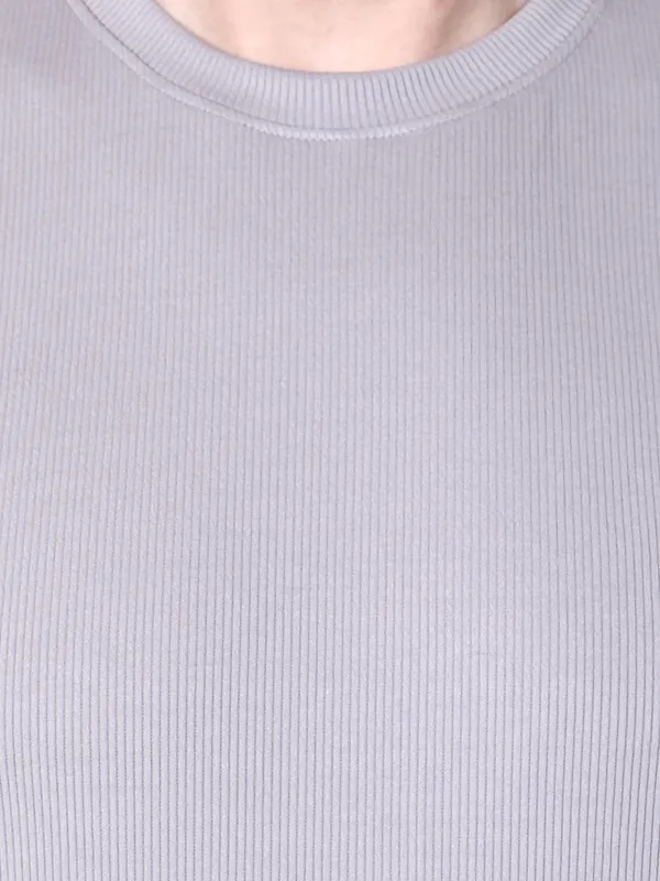 Grey_Ribbed_Regular_Fit_T-Shirt_For_Men