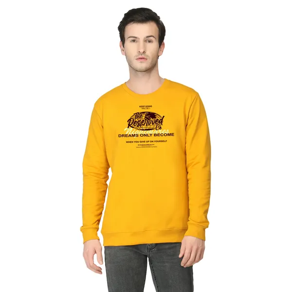 Yellow_Printed_Crew_Neck_Sweatshirt_For_Men