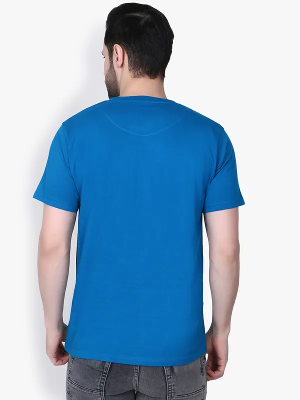Blue_Regular_Fit_Crew_Neck_T-Shirt_For_Men