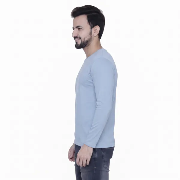 Light_Blue_Regular_Fit_Full_Sleeve_T-Shirt_For_Men