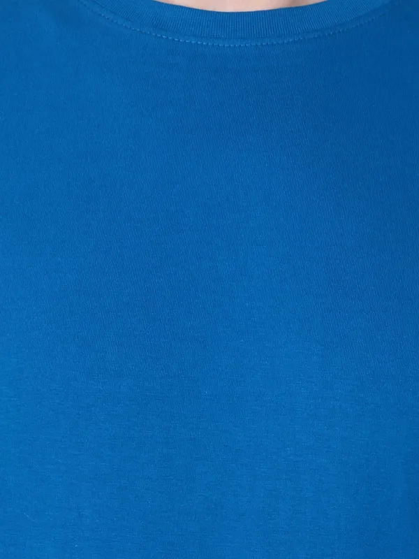 Blue_Regular_Fit_Crew_Neck_T-Shirt_For_Men