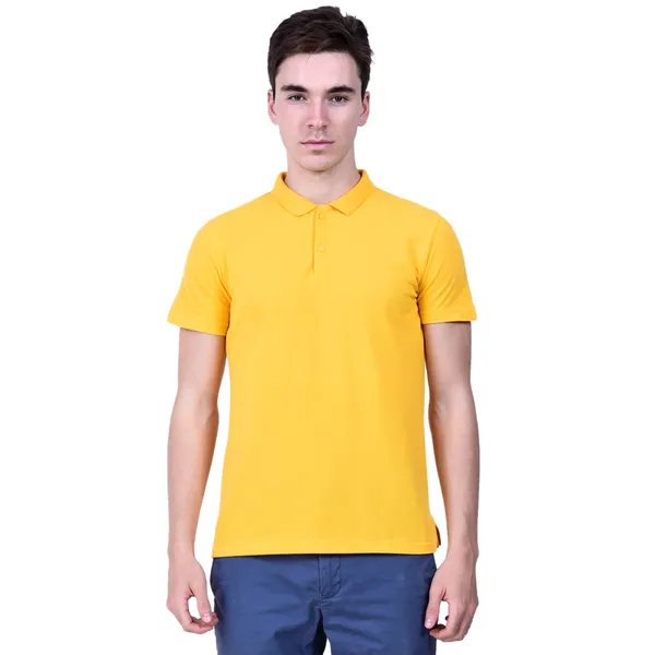 Yellow_Regular_Fit_Polo_T-Shirt_For_Men