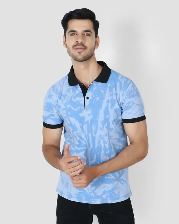 Light_Blue_Printed_Polo_T-Shirt_For_Men