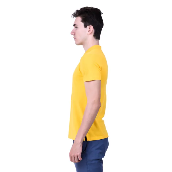 Yellow_Regular_Fit_Polo_T-Shirt_For_Men