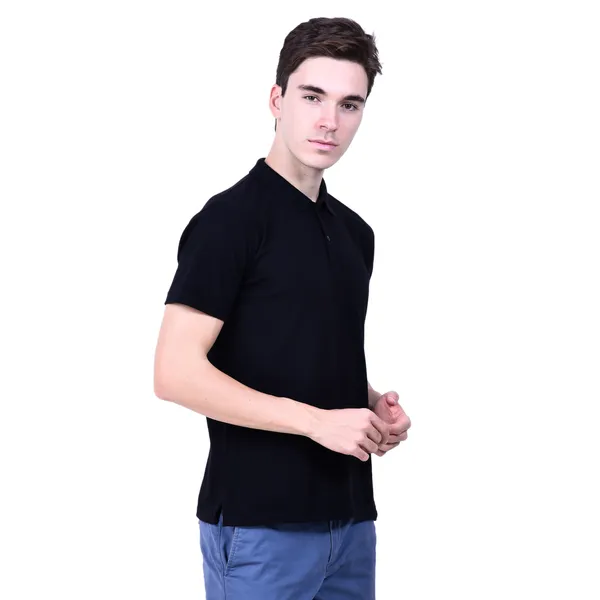 Black_Regular_Fit_Polo_T_Shirt_For_Men