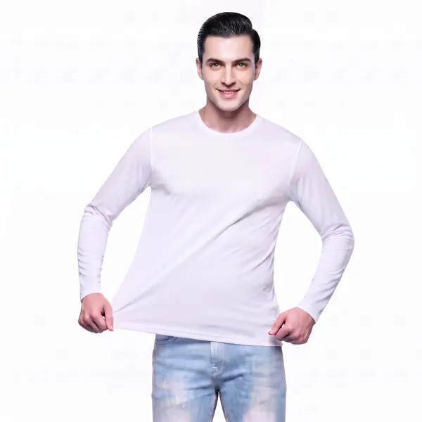 Pink_Regular_Fit_Full_Sleeve_T-Shirt_For_Men
