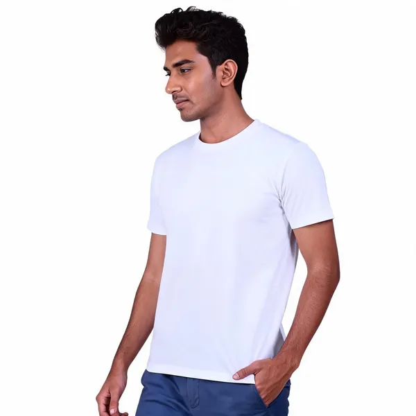 White_Regular_Fit_T-Shirt_For_Men