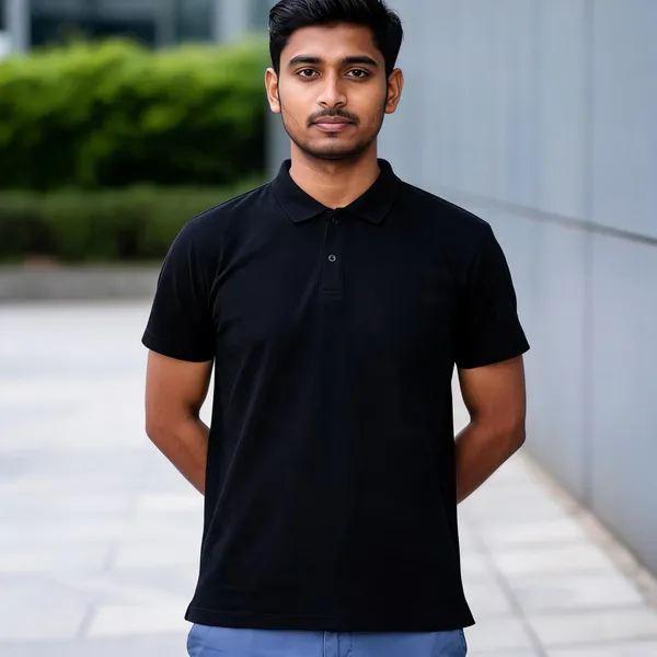 Black_Regular_Fit_Polo_T_Shirt_For_Men