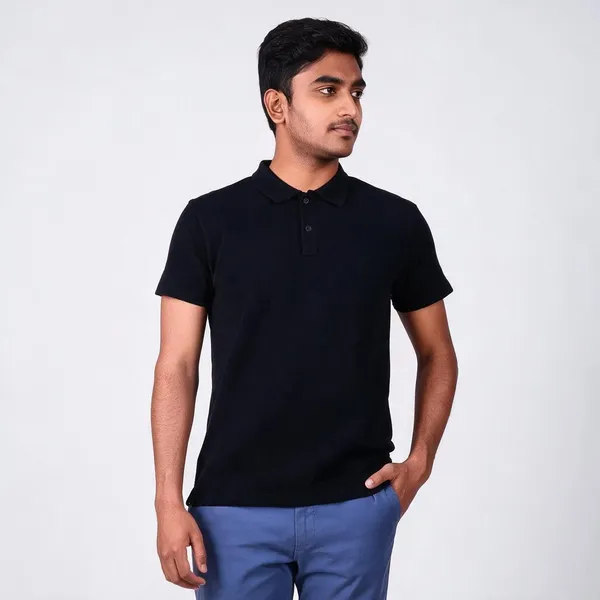 Black_Regular_Fit_Polo_T_Shirt_For_Men