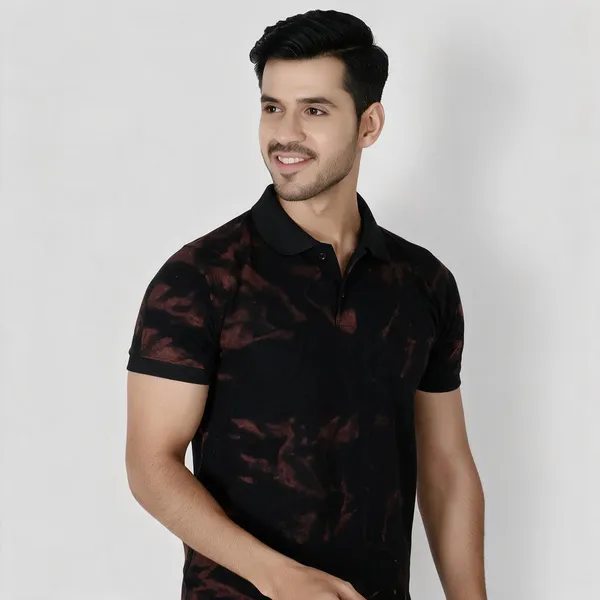 Black_Printed_Polo_T-Shirt_For_Men