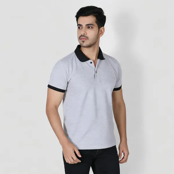 Light_Grey_Textured_Regular_Fit_Polo_T-Shirt_For_Men