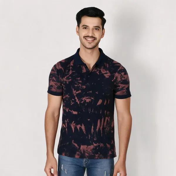 Black_Printed_Regular_Fit_Polo_T-Shirt_For_Men