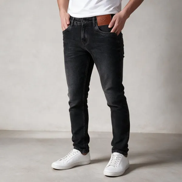 Black_Denim_Slim_Fit_Jeans_For_Men
