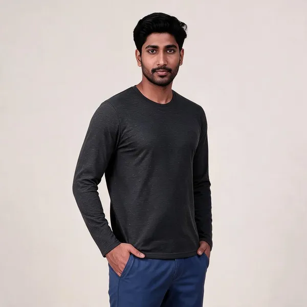Charcoal_Regular_Fit_Full_Sleeve_T-Shirt_For_Men