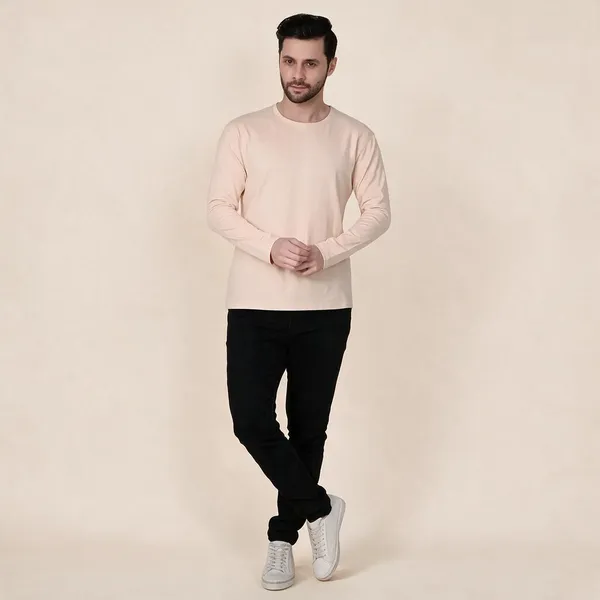 Beige_Regular_Fit_Full_Sleeve_T-Shirt_For_Men