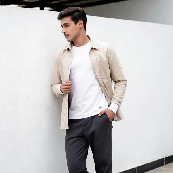 White_Long_Sleeve_Crew_Neck_T-Shirt_For_Men
