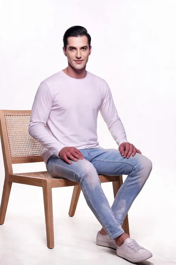 Pink_Regular_Fit_Full_Sleeve_T-Shirt_For_Men