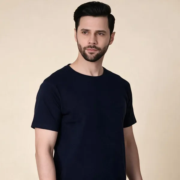 Navy_Solid_Regular_Fit_T-Shirt_For_Men