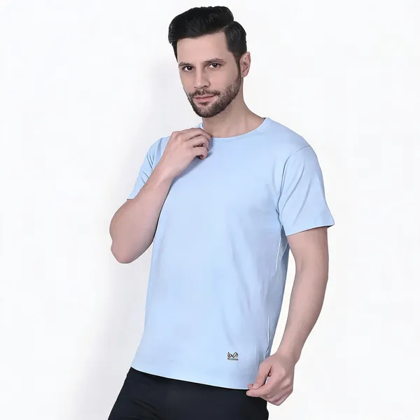 Light_Blue_Regular_Fit_Crew_Neck_T-Shirt_For_Men