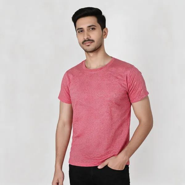 Red_Heather_Regular_Fit_T-Shirt_For_Men