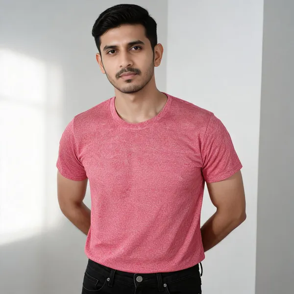 Red_Heather_Regular_Fit_T-Shirt_For_Men