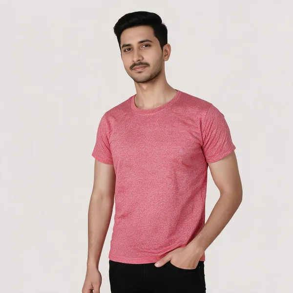 Red_Heather_Regular_Fit_T-Shirt_For_Men