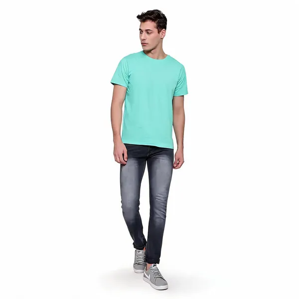 Mint_Solid_Crew_Neck_T-Shirt_For_Men
