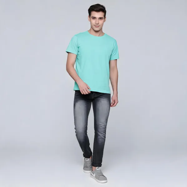 Mint_Solid_Crew_Neck_T-Shirt_For_Men